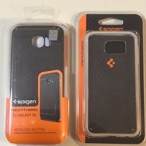 Pair of Spigen-GalaxyS6 cases